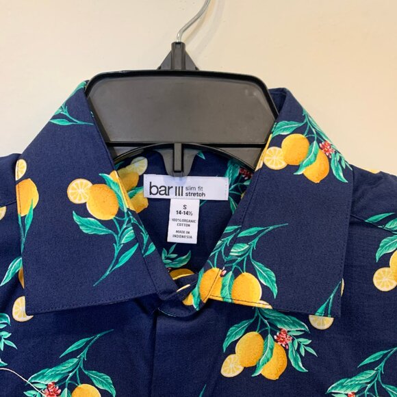 Mens Bar III Woven Button Down S NWT- B5 - Picture 4 of 7